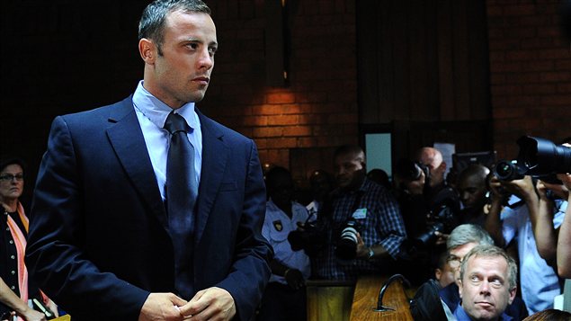 Oscar Pistorius au tribunal, vendredi Oscar Pistorius au tribunal, vendredi