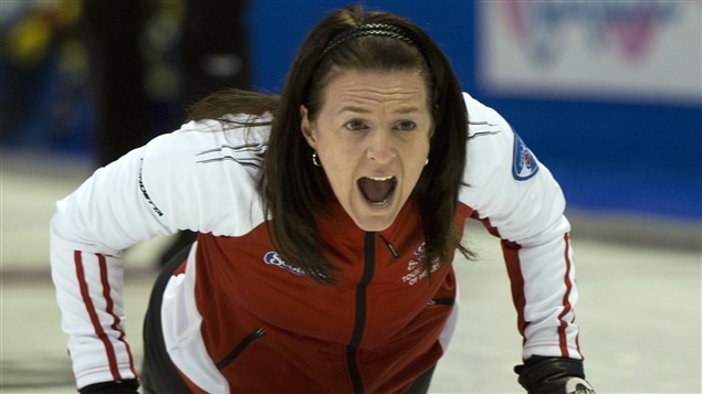 La skip d'Équipe Canada Heather Nedohin La skip d'Équipe Canada Heather Nedohin