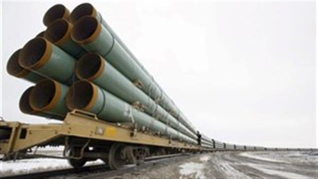 Des pipelines du projet d'oléoduc Keystone XL Des pipelines du projet d'oléoduc Keystone XL