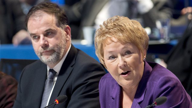 La première ministre Pauline Marois et le ministre de l'Enseignement suérieur Pierre Duchesne La première ministre Pauline Marois et le ministre de l'Enseignement suérieur Pierre Duchesne