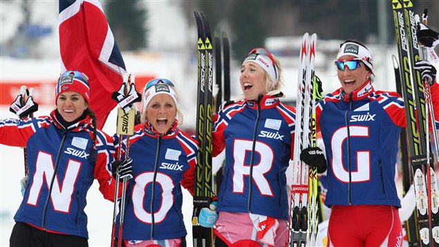 Le relais féminin norvégien. Le relais féminin norvégien.