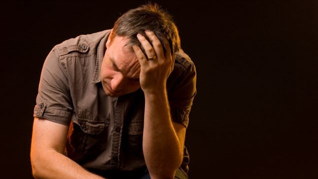 Un homme déprimé Un homme déprimé