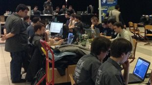 Des participants à l'épreuve NorthSec Des participants à l'épreuve NorthSec
