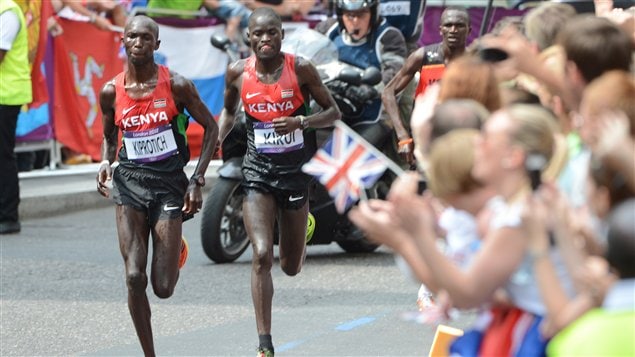 Le marathon de Londres. Le marathon de Londres.