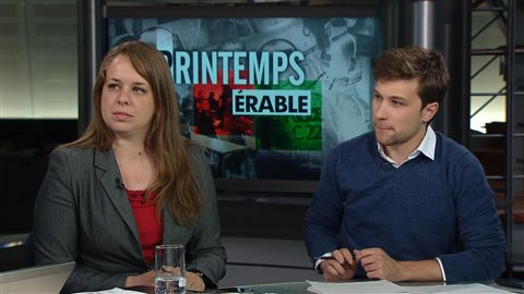 Martine Desjardins, ancienne présidente de la Fédération étudiante universitaire du Québec, et Gabriel Nadeau-Dubois, ancien porte-parole de la CLASSE Martine Desjardins, ancienne présidente de la Fédération étudiante universitaire du Québec, et Gabriel Nadeau-Dubois, ancien porte-parole de la CLASSE