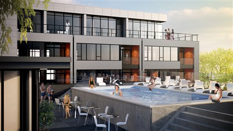Un aperçu du projet dans Saint-Roch. Un aperçu du projet dans Saint-Roch.