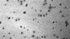 Image d'une nanoparticule. Image d'une nanoparticule.
