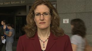 Heidi Rathjen, porte-parole du groupe Poly se souvient et témoin de la tuerie de l'École Polytechnique de Montréal, réagit à la décision de la Cour d'appel du Québec sur le registre des armes à feu, le 27 juin 2013. Heidi Rathjen, porte-parole du groupe Poly se souvient et témoin de la tuerie de l'École Polytechnique de Montréal, réagit à la décision de la Cour d'appel du Québec sur le registre des armes à feu, le 27 juin 2013.