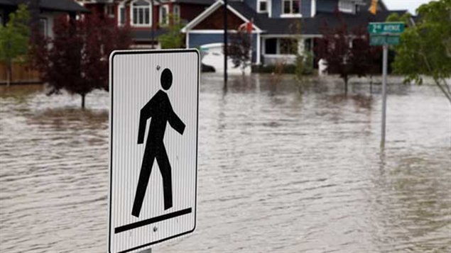 Inondations à High River, le 29 juin dernier Inondations à High River, le 29 juin dernier