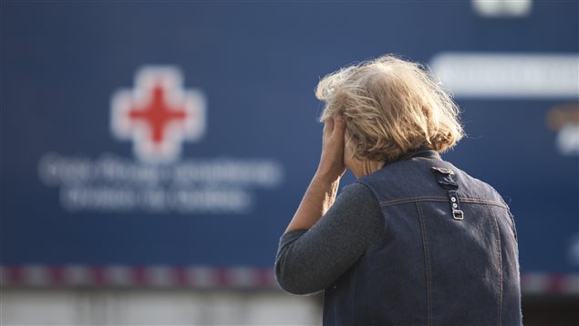 Une résidente de Lac-Mégantic au lendemain de la tragédie, le 7 juillet 2013 Une résidente de Lac-Mégantic au lendemain de la tragédie, le 7 juillet 2013