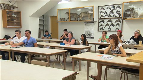 Des étudiants du programme de technologie forestière Des étudiants du programme de technologie forestière