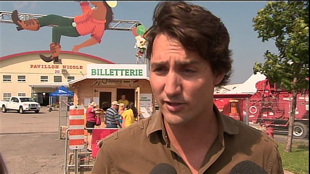 Le chef du PLC, Justin Trudeau, à Montmagny Le chef du PLC, Justin Trudeau, à Montmagny