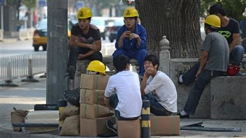 Travailleurs chinois de la construction à Pékin Travailleurs chinois de la construction à Pékin