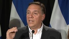 Le chef de la Coalition avenir Québec, François Legault Le chef de la Coalition avenir Québec, François Legault