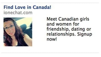 La photo de Rehtaeh Parsons dans une publicité pour un site de rencontre sur Facebook La photo de Rehtaeh Parsons dans une publicité pour un site de rencontre sur Facebook
