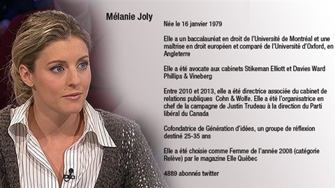 La candidate à la mairie de Montréal Mélanie Joly La candidate à la mairie de Montréal Mélanie Joly