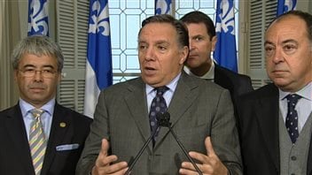 Le chef de la CAQ, François Legault Le chef de la CAQ, François Legault