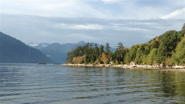 La baie Howe et le parc provincial Porteau Cove en Colombie-Britannique La baie Howe et le parc provincial Porteau Cove en Colombie-Britannique