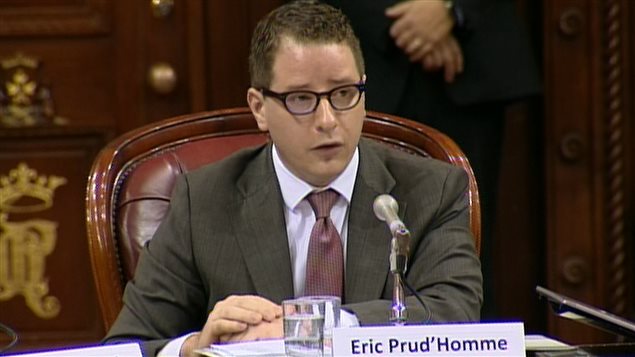 Le directeur des affaires publiques d'Enbridge pour l'Est du Canada, Éric Prud'Homme Le directeur des affaires publiques d'Enbridge pour l'Est du Canada, Éric Prud'Homme