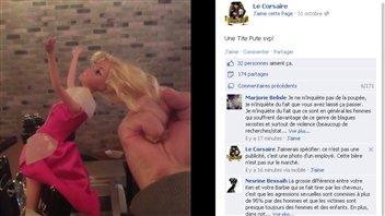 Cette image s'est attirée un lot de critiques sur Facebook. Cette image s'est attirée un lot de critiques sur Facebook.