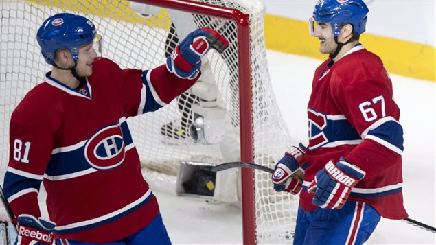Lars Eller et Max Pacioretty Lars Eller et Max Pacioretty