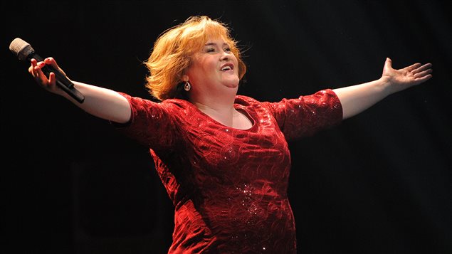 Susan Boyle lors d'un concert à Newcastle, en Angleterre, en mars 2012 Susan Boyle lors d'un concert à Newcastle, en Angleterre, en mars 2012