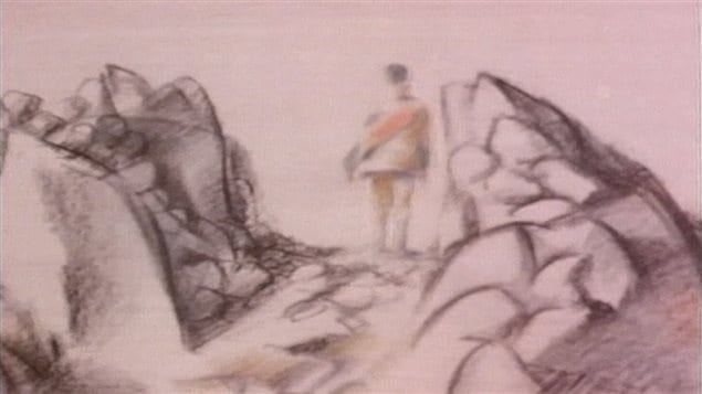 Un croquis tiré de L'homme qui plantait des arbres. Un croquis tiré de L'homme qui plantait des arbres.