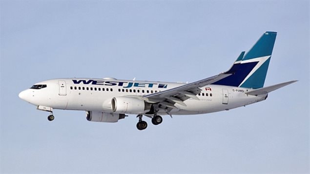 Un avion de Westjet Un avion de Westjet