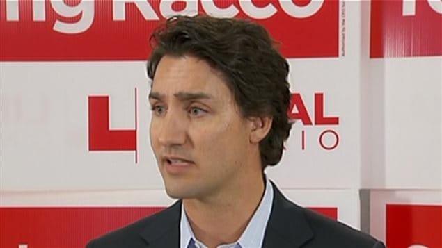 Le chef du PLC, Justin Trudeau Le chef du PLC, Justin Trudeau