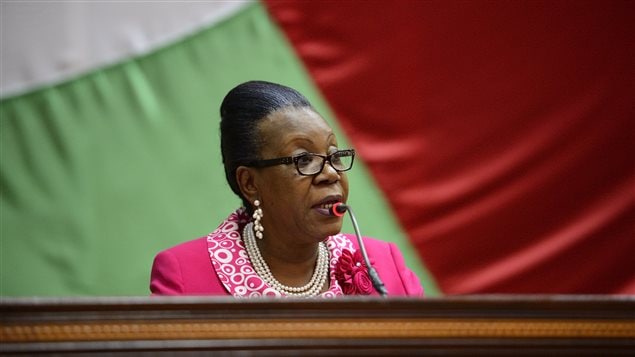 Catherine Samba-Panza, présidente par intérim de la République centrafricaine. Catherine Samba-Panza, présidente par intérim de la République centrafricaine.