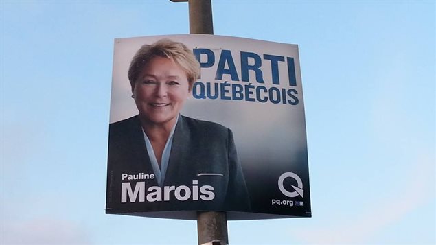 Une affiche électorale de Pauline Marois Une affiche électorale de Pauline Marois