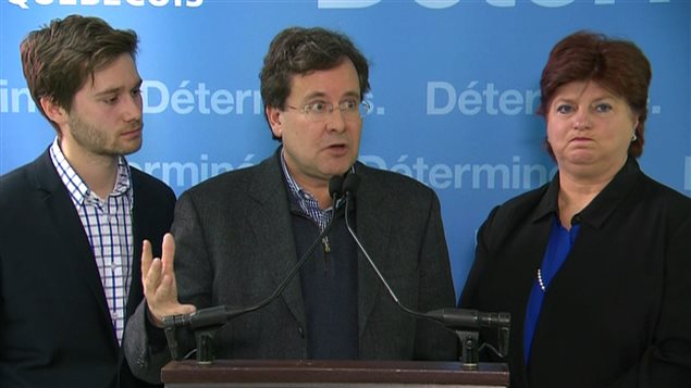 Léo Bureau-Blouin, Bertrand St-Arnaud et Nicole Léger, du Parti québécois. Léo Bureau-Blouin, Bertrand St-Arnaud et Nicole Léger, du Parti québécois.