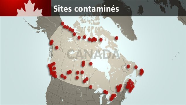 Les sites contaminés dont le Canada doit assurer l'assainissement. Les sites contaminés dont le Canada doit assurer l'assainissement.