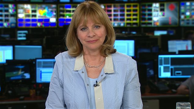 La lectrice de nouvelles, Marie-Claude Lavallée. La lectrice de nouvelles, Marie-Claude Lavallée.