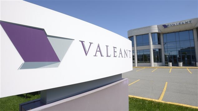 Le siège social de Valeant, à Montréal. Le siège social de Valeant, à Montréal.