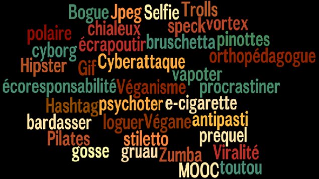 Quelques nouveaux mots rajoutés dans les éditions 2015 des dictionnaires Larousse et Robert. Quelques nouveaux mots rajoutés dans les éditions 2015 des dictionnaires Larousse et Robert.