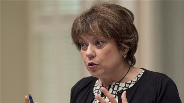 La ministre de la Culture et ministre responsable de la Protection et de la Promotion de la langue française, Hélène David. La ministre de la Culture et ministre responsable de la Protection et de la Promotion de la langue française, Hélène David.