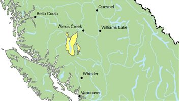 La Cour suprême du Canada accorde aux Tsilhqot'in un titre ancestral autochtone sur un territoire situé près de Alexis Creek et Williams Lake. La Cour suprême du Canada accorde aux Tsilhqot'in un titre ancestral autochtone sur un territoire situé près de Alexis Creek et Williams Lake.