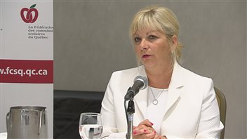 La présidente de la Fédération des commissions scolaires du Québec, Josée Bouchard La présidente de la Fédération des commissions scolaires du Québec, Josée Bouchard