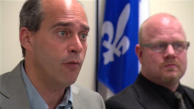 Les députés Guy Caron et François Lapointe Les députés Guy Caron et François Lapointe