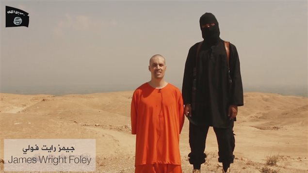 Image tirée d'une vidéo mise en ligne par des djihadistes de l'EI. Image tirée d'une vidéo mise en ligne par des djihadistes de l'EI.