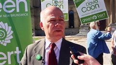 Le chef du Parti vert du Nouveau-Brunswick, David Coon. Le chef du Parti vert du Nouveau-Brunswick, David Coon.
