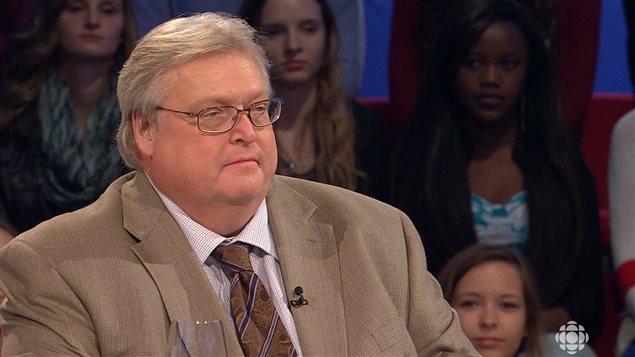 Le ministre Gaétan Barrette, dimanche soir, sur le plateau de Tout le monde en parle Le ministre Gaétan Barrette, dimanche soir, sur le plateau de Tout le monde en parle