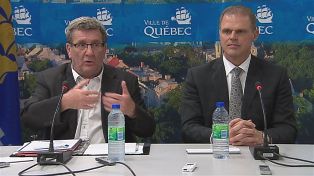 Régis Labeaume et Benoît Robert Régis Labeaume et Benoît Robert