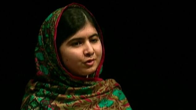 Malala Yousafzai réagit à l'obtention du prix Nobel de la paix à Birmingham, en Grande-Bretagne Malala Yousafzai réagit à l'obtention du prix Nobel de la paix à Birmingham, en Grande-Bretagne