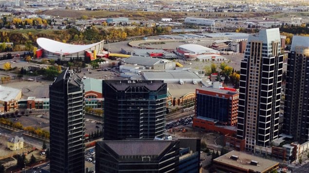 La ville de Calgary, en Alberta La ville de Calgary, en Alberta
