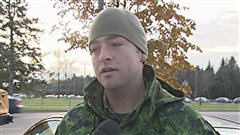 Le caporal Bourgault de la base miltaire de Valcartier. Le caporal Bourgault de la base miltaire de Valcartier.