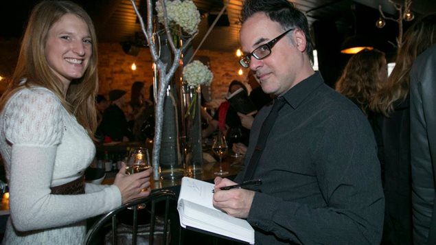 Les auteurs Geneviève Jannelle et Stéphane Dompierre au lancement du recueil de nouvelles érotiques « Nu » (Québec Amérique). Les auteurs Geneviève Jannelle et Stéphane Dompierre au lancement du recueil de nouvelles érotiques « Nu » (Québec Amérique).