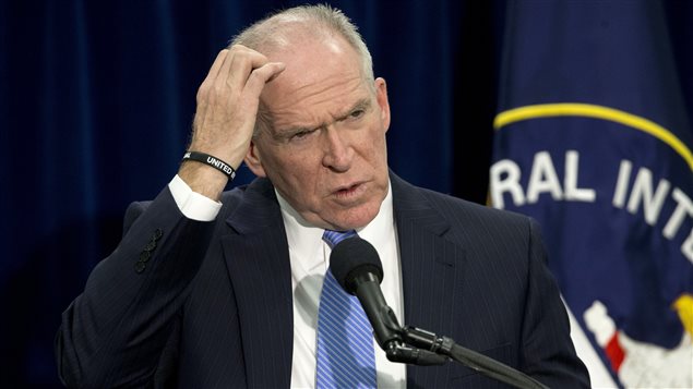 John Brennan, directeur de la CIA, en conférence de presse jeudi au quartier général de l’agence fédérale à Langley John Brennan, directeur de la CIA, en conférence de presse jeudi au quartier général de l’agence fédérale à Langley