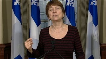 La députée et porte-parole de Québec solidaire, Françoise David La députée et porte-parole de Québec solidaire, Françoise David